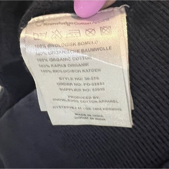 Knowledge Organic Cotton Apparel Sweatshirt Owl Print Navy - Picture 4 of 6